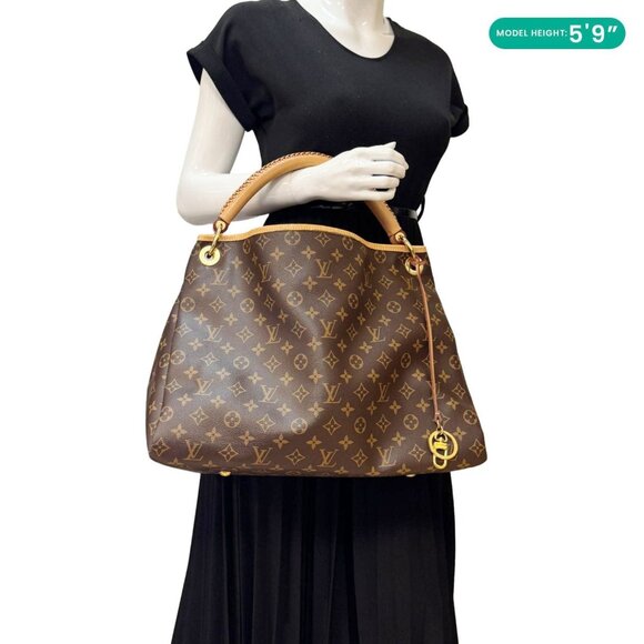 Louis Vuitton  Artsy MM NM Monogram Canvas Shoulder Bag Brown - Picture 2 of 16